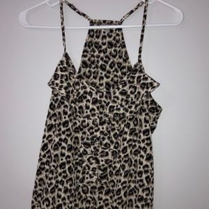 Cheetah print tank top